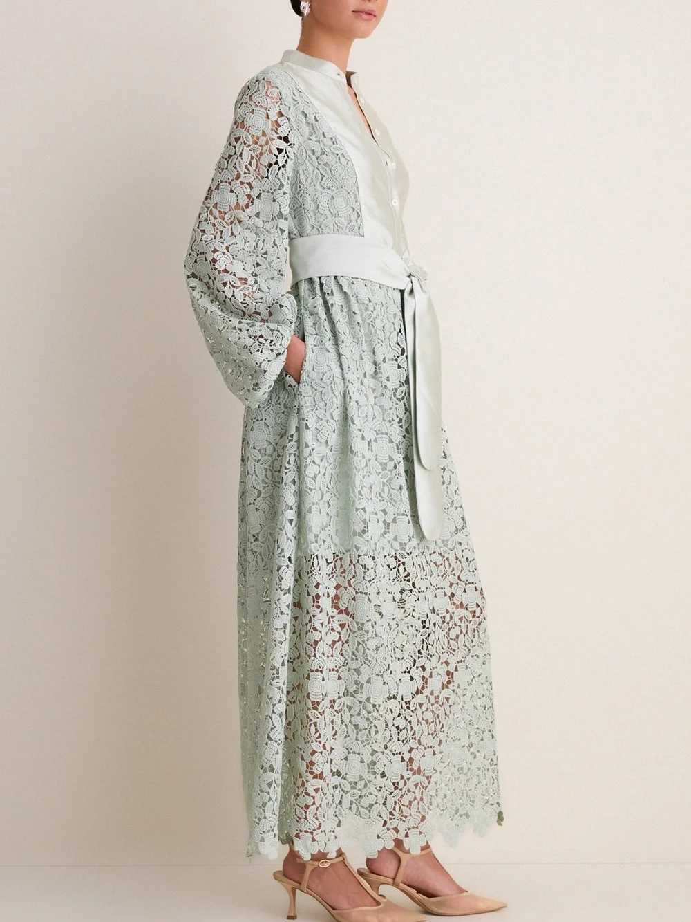 Tuckernuck Sage Lace Calliope Dress